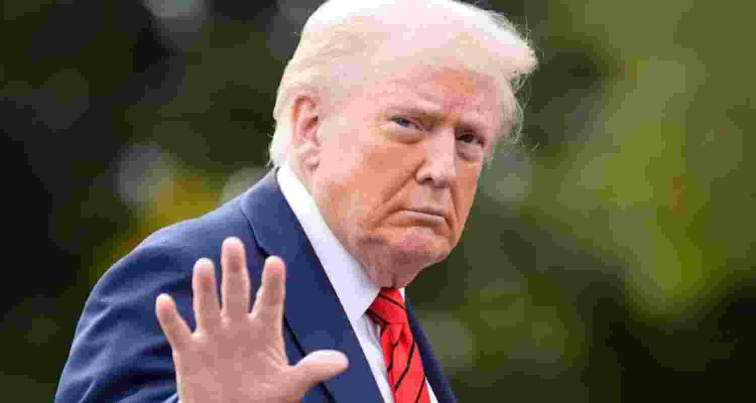 US President Donald Trump at the White House. 