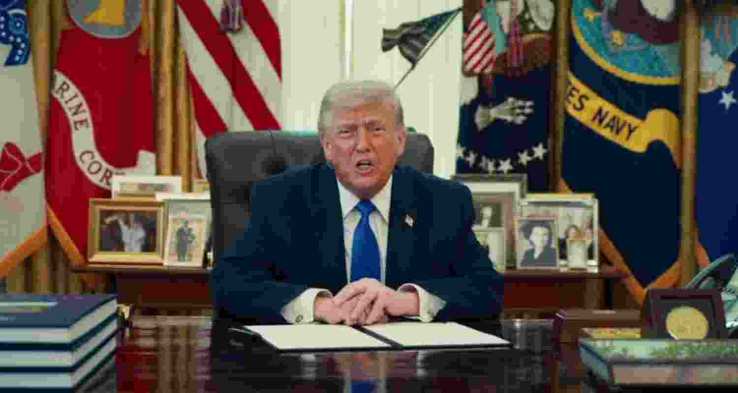 The US President Donald Trump - file image.