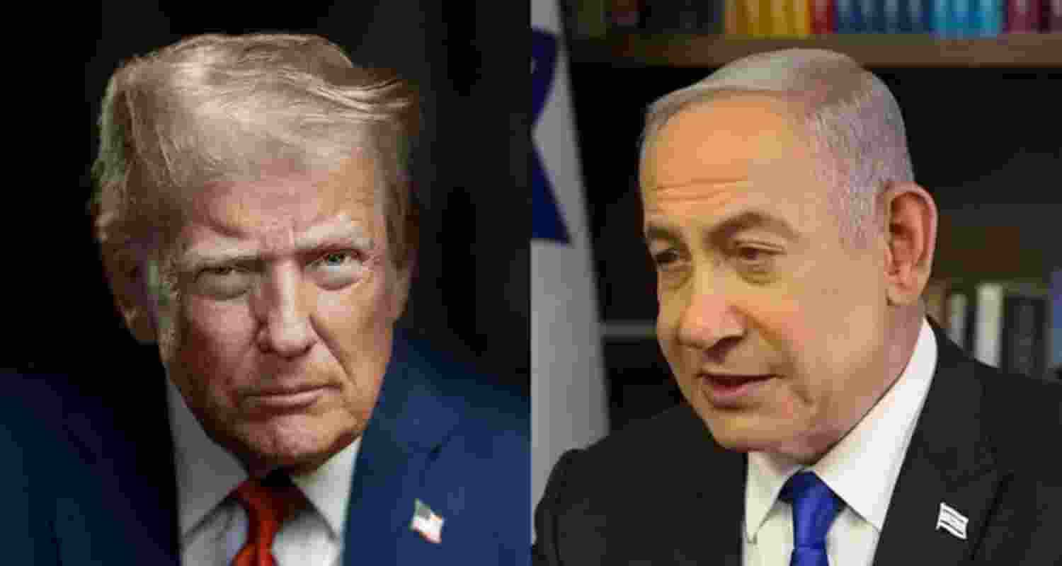 The US President Donald Trump (left) and Israel Prime Minister Benjamin Netanyahu.
