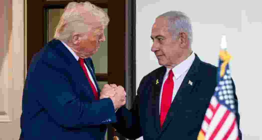 US President Donald Trump and Israeli Prime Minister Benjamin Netanyahu during a past meeting.