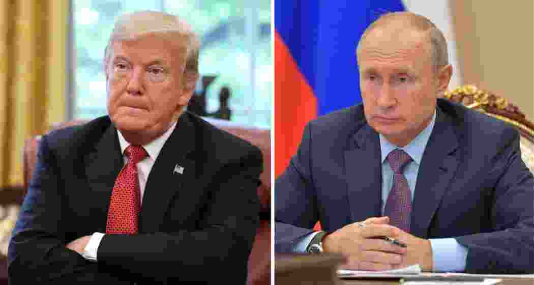 US President Donald Trump and Russian President Vladimir Putin. (File photo)