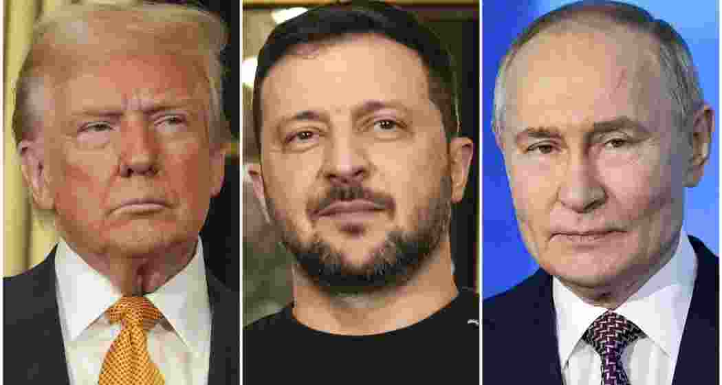 Presidents Donald Trump, Volodymyr Zelenskyy and Vladimir Putin. Presidents Donald Trump, Volodymyr Zelenskyy and Vladimir Putin.