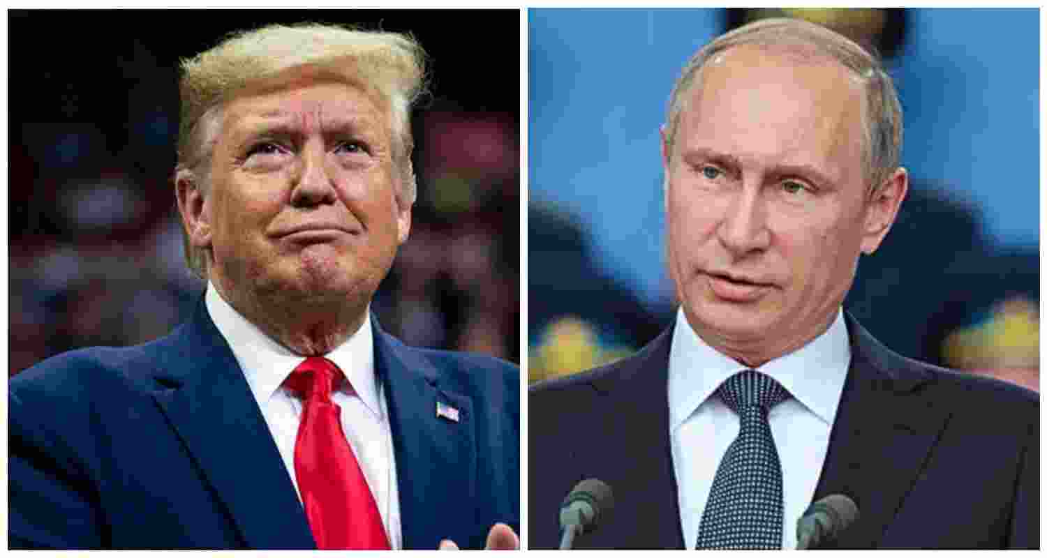 United States President Donald Trump (L), Russian President Vladimir Putin (R).