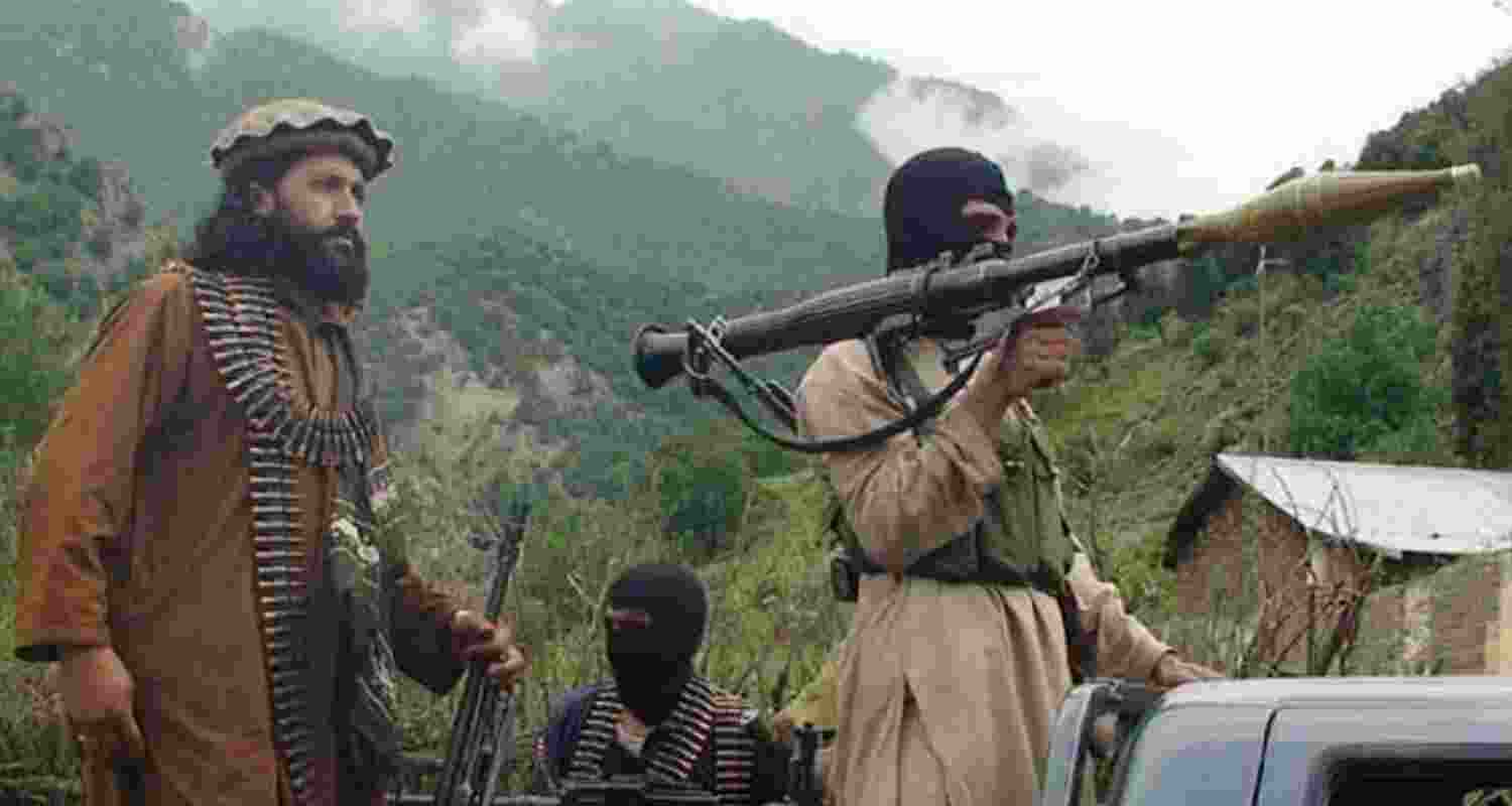 A file photograph of Teh­reek-e-Taliban Pakistan terrorists in Khyber Pakhtunwa.