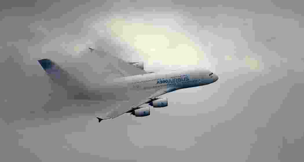 An Airbus aircraft encounters turbulence mid-flight.