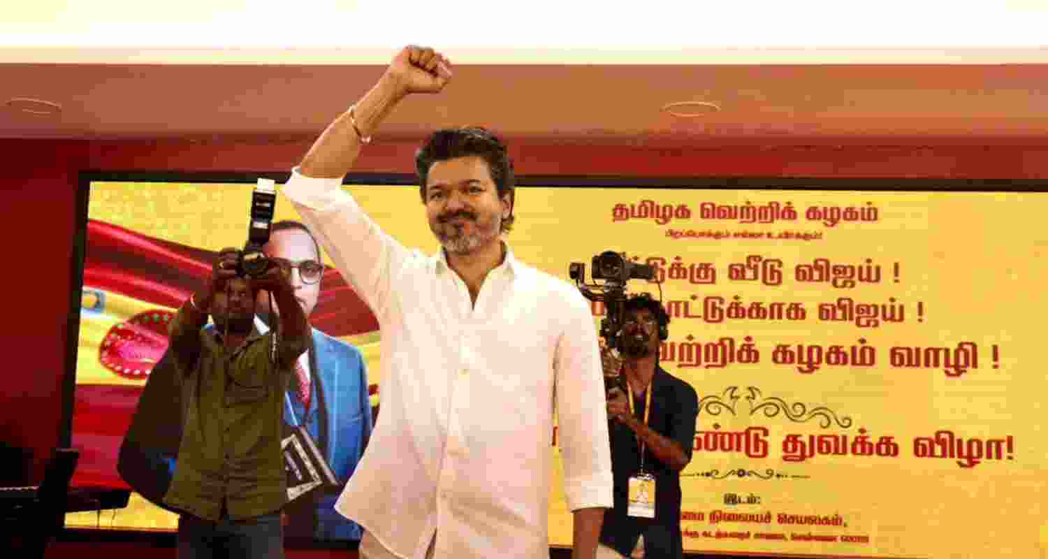 Tamilaga Vettri Kazhagam chief Vijay.