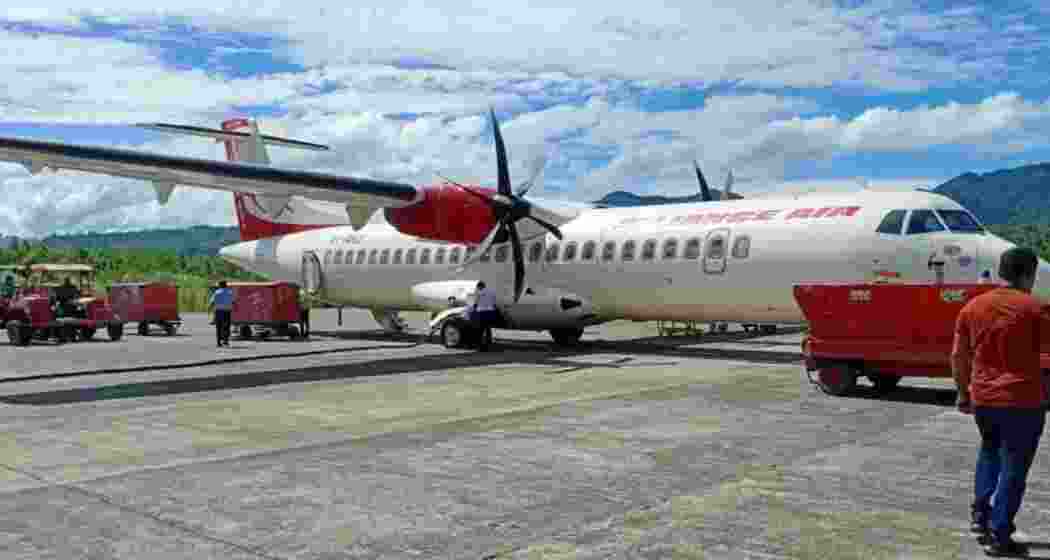 A scene from Shillong's Umroi Airport.