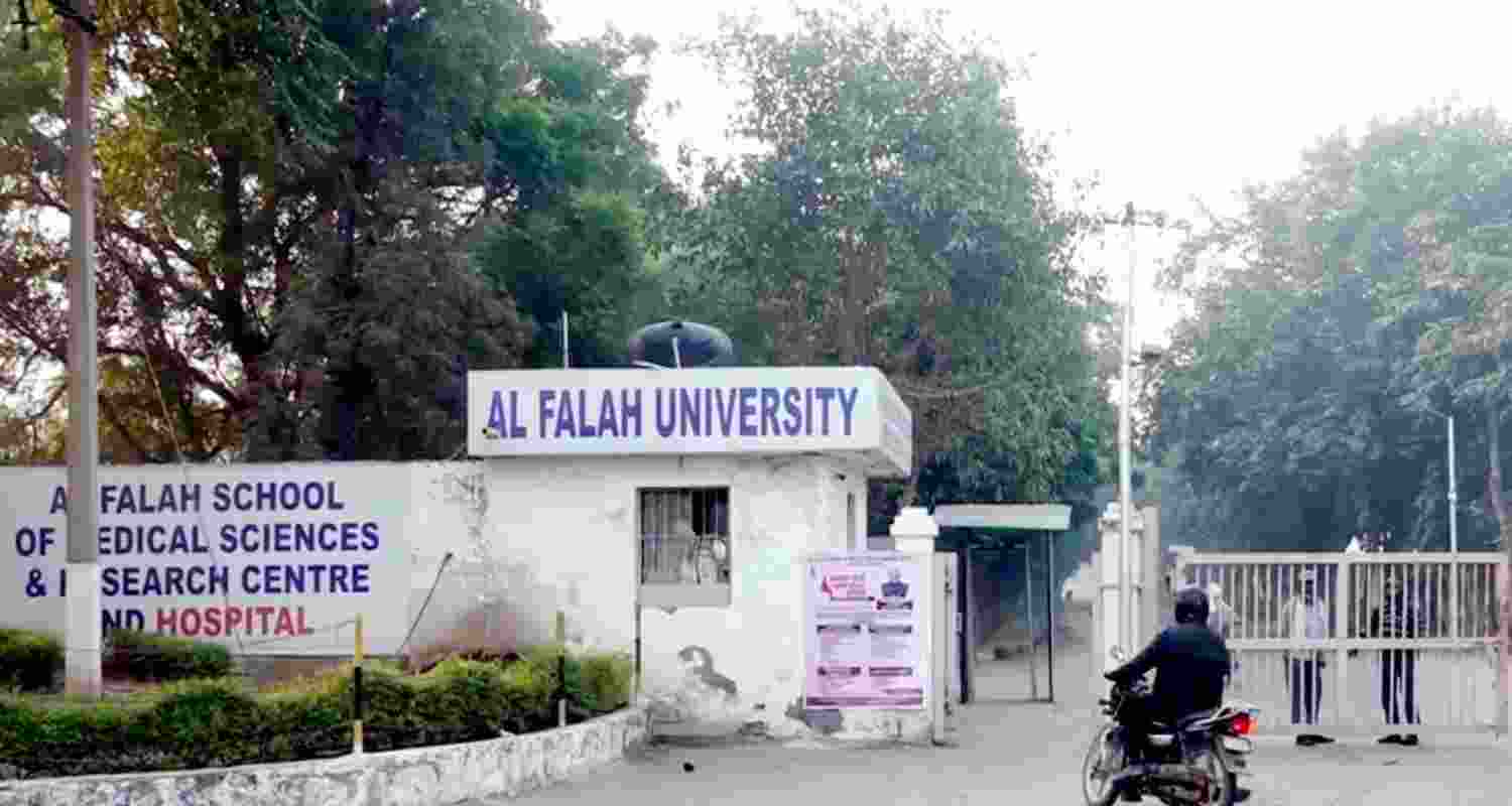 A view of the Al-Falah University in Faridabad.