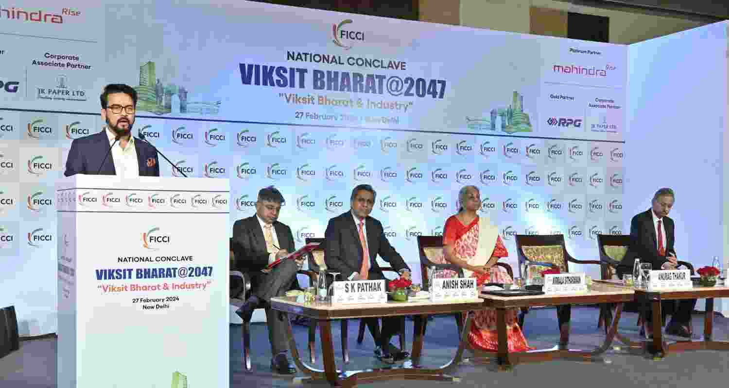 Anurag Thakur at FICCI. Image X.