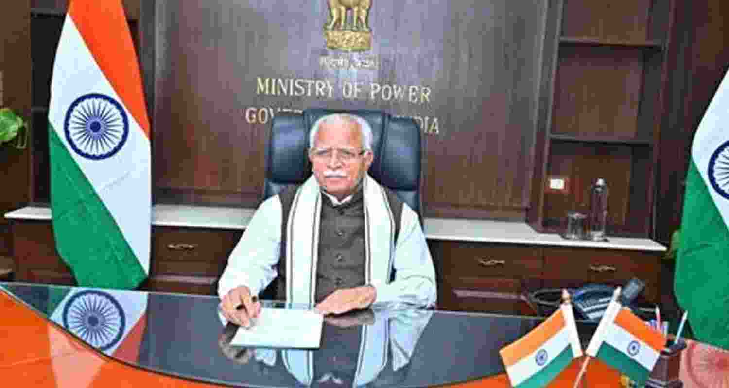 Union Power Minister Manohar Lal Khattar