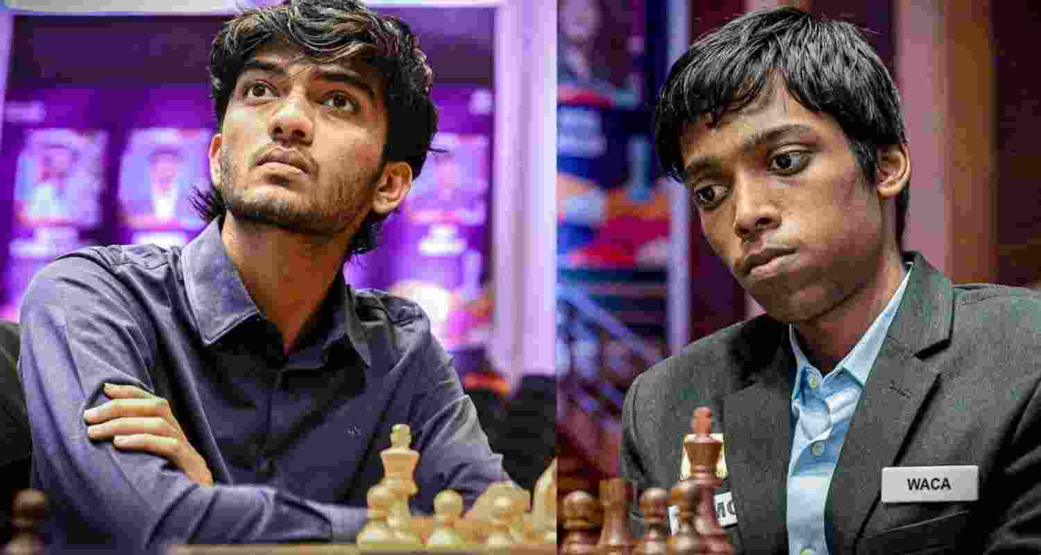 D Gukesh and R Praggnanandhaa.