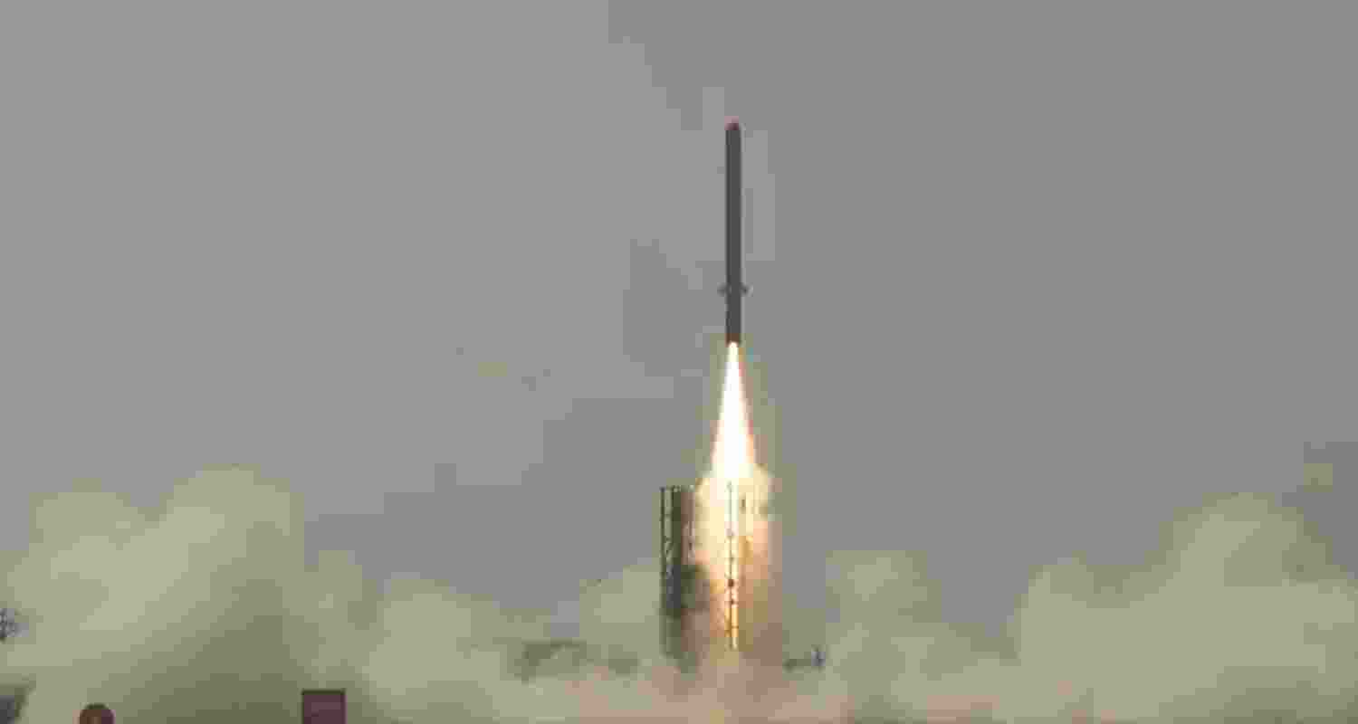 DRDO successfully tests ITCM off the Odisha coast. Image X.