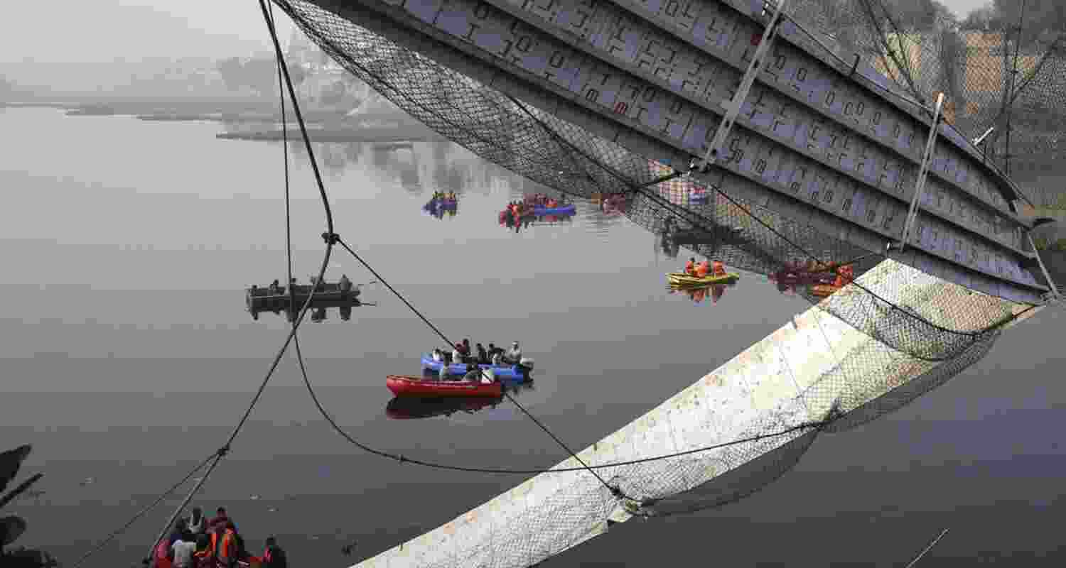 Gujarat High Court Demands Action Report on Morbi bridge Collapse From the Gujarat Govt. Gujarat High Court Demands Action Report on Morbi bridge Collapse From the Gujarat Govt.