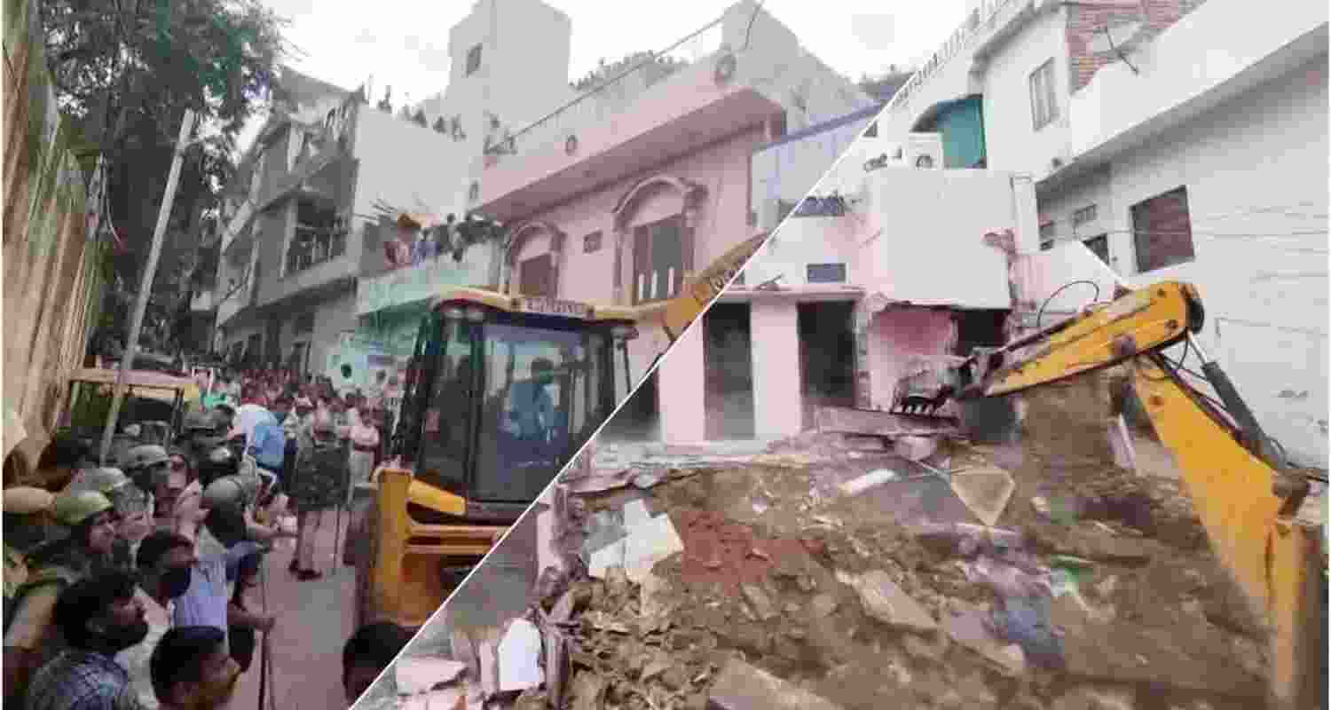 Udaipur Municipal Corporation Demolishes Accused Student's House.