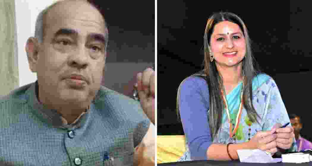 From left to right: BJP Mool Chand Sharma and Congress Parag Sharma. File Photo. 