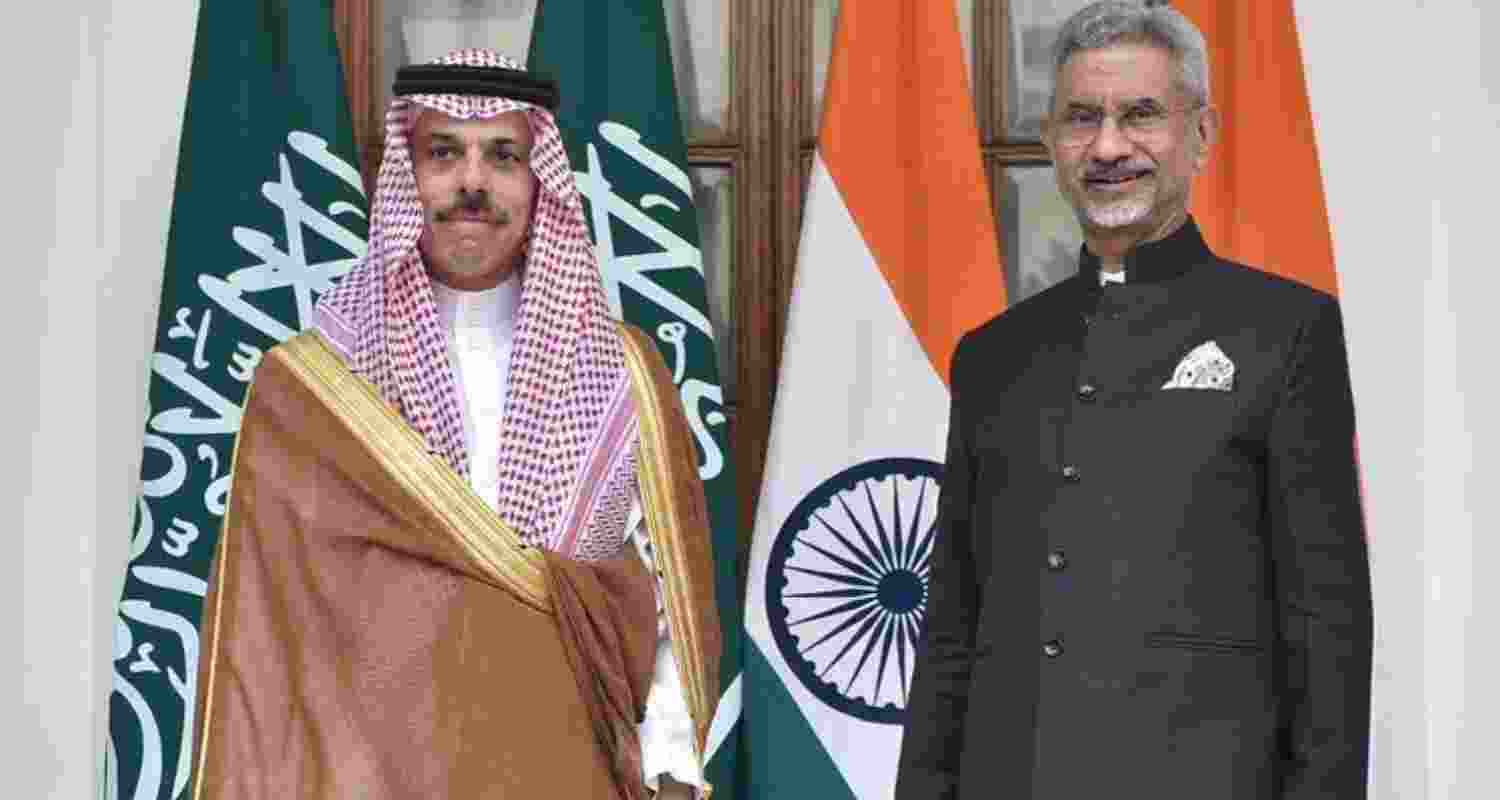 EAM Jaishankar and Faisal Bin Farhan Strengthen Strategic Partnership. EAM Jaishankar and Faisal Bin Farhan Strengthen Strategic Partnership.