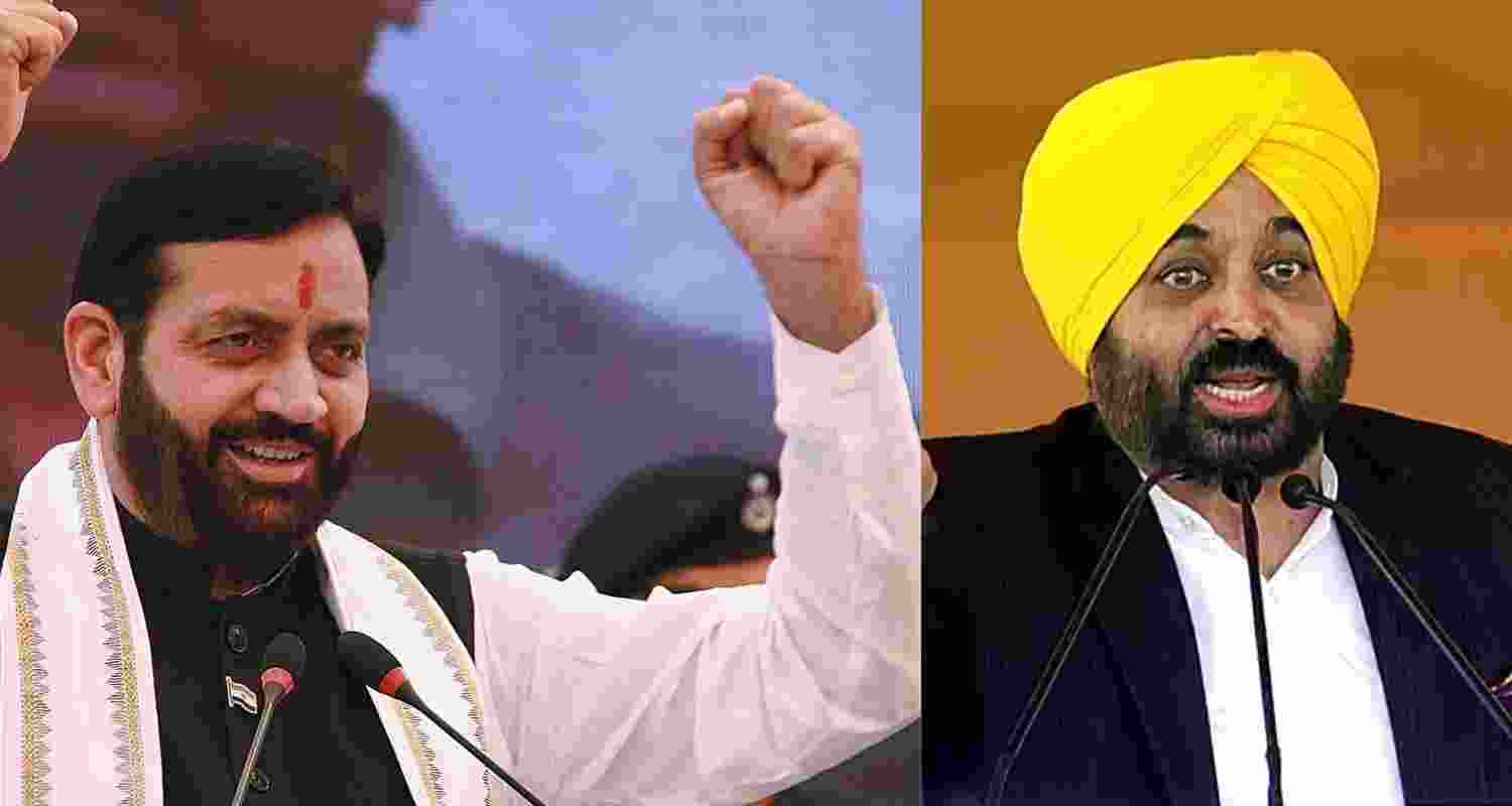 (L-R) CM Saini and CM Mann.