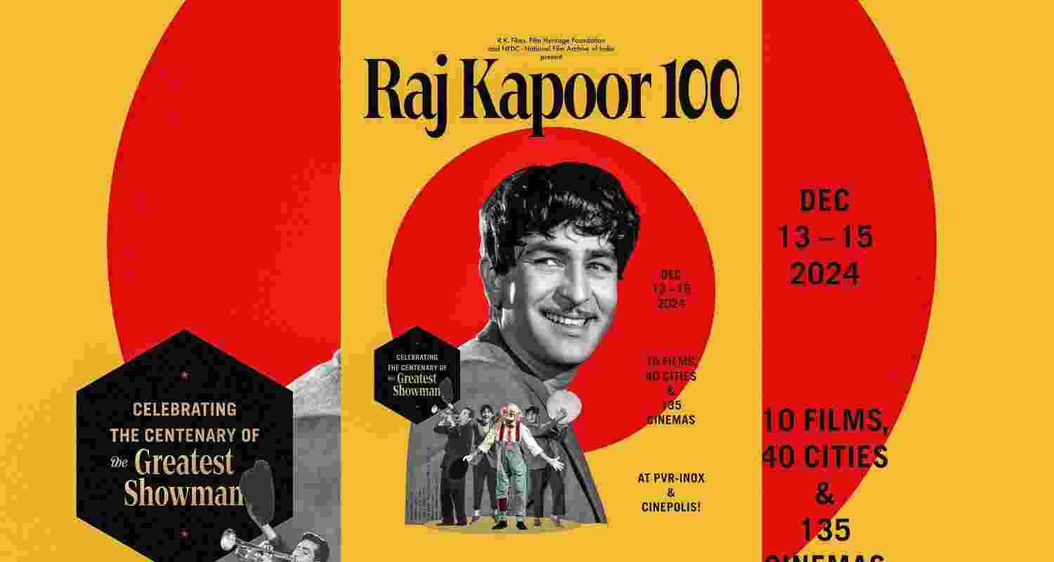Retrospective on legendary filmmaker Raj Kapoor's birth centenary announced.