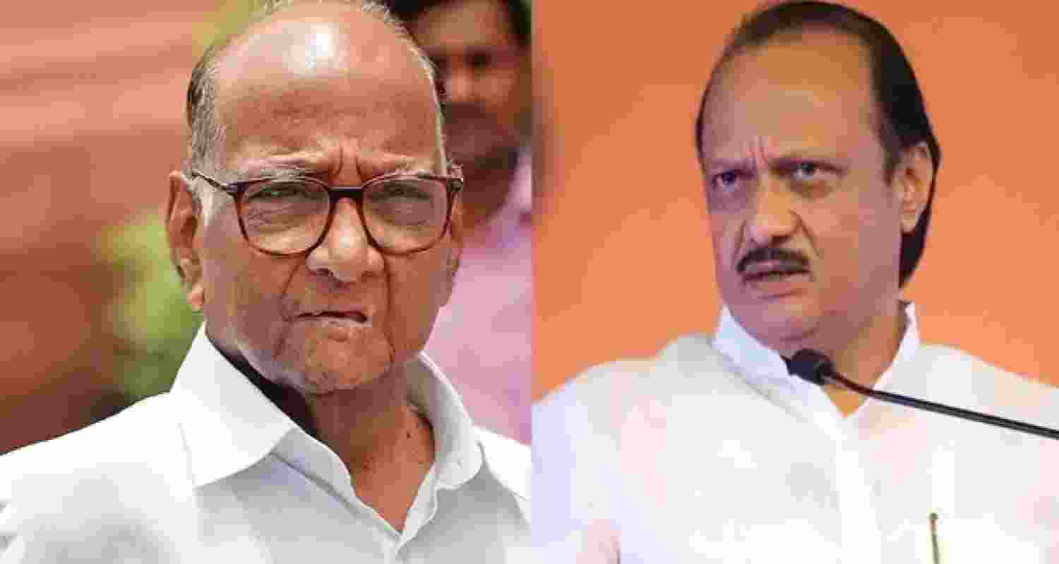 Internal Divide in NCP Faces New Calls for Family Harmony. Image - Sharad Pawar and Ajit Pawar.
