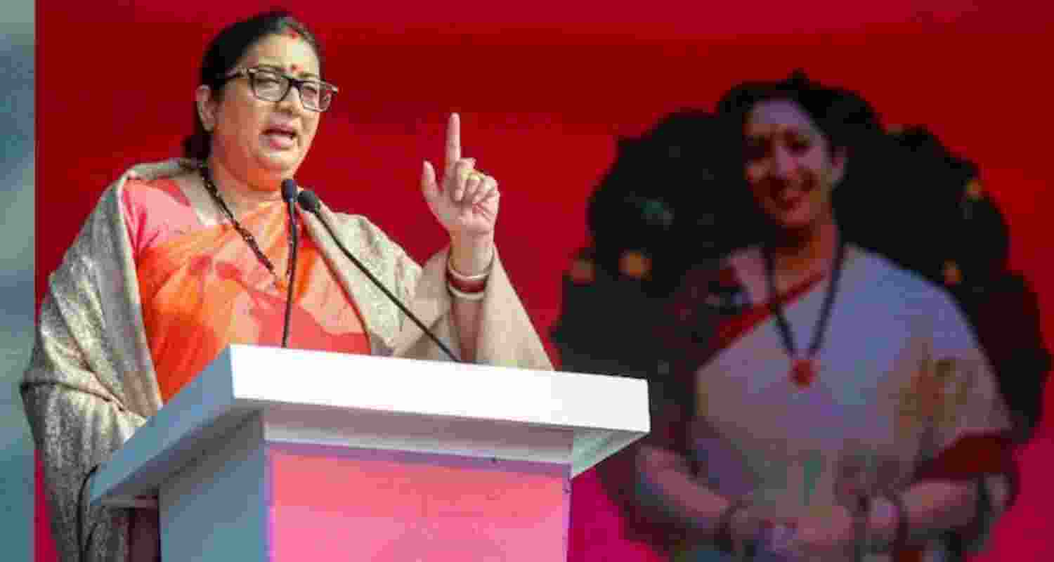 AAP faces BJP's heat over fake documents for illegal migrants. Image Smriti Irani File Photo.
