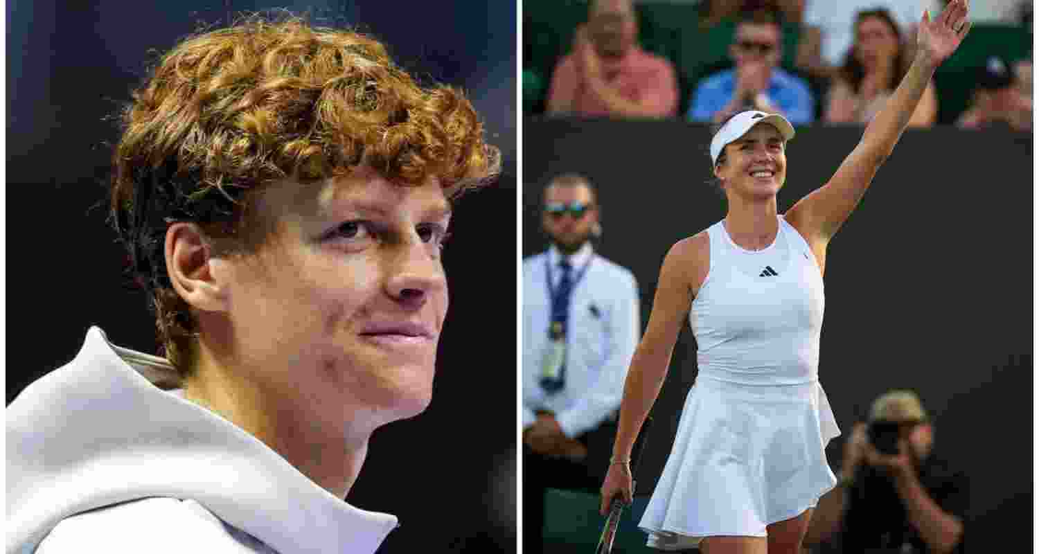 Jannik Sinner and Elina Svitolina.