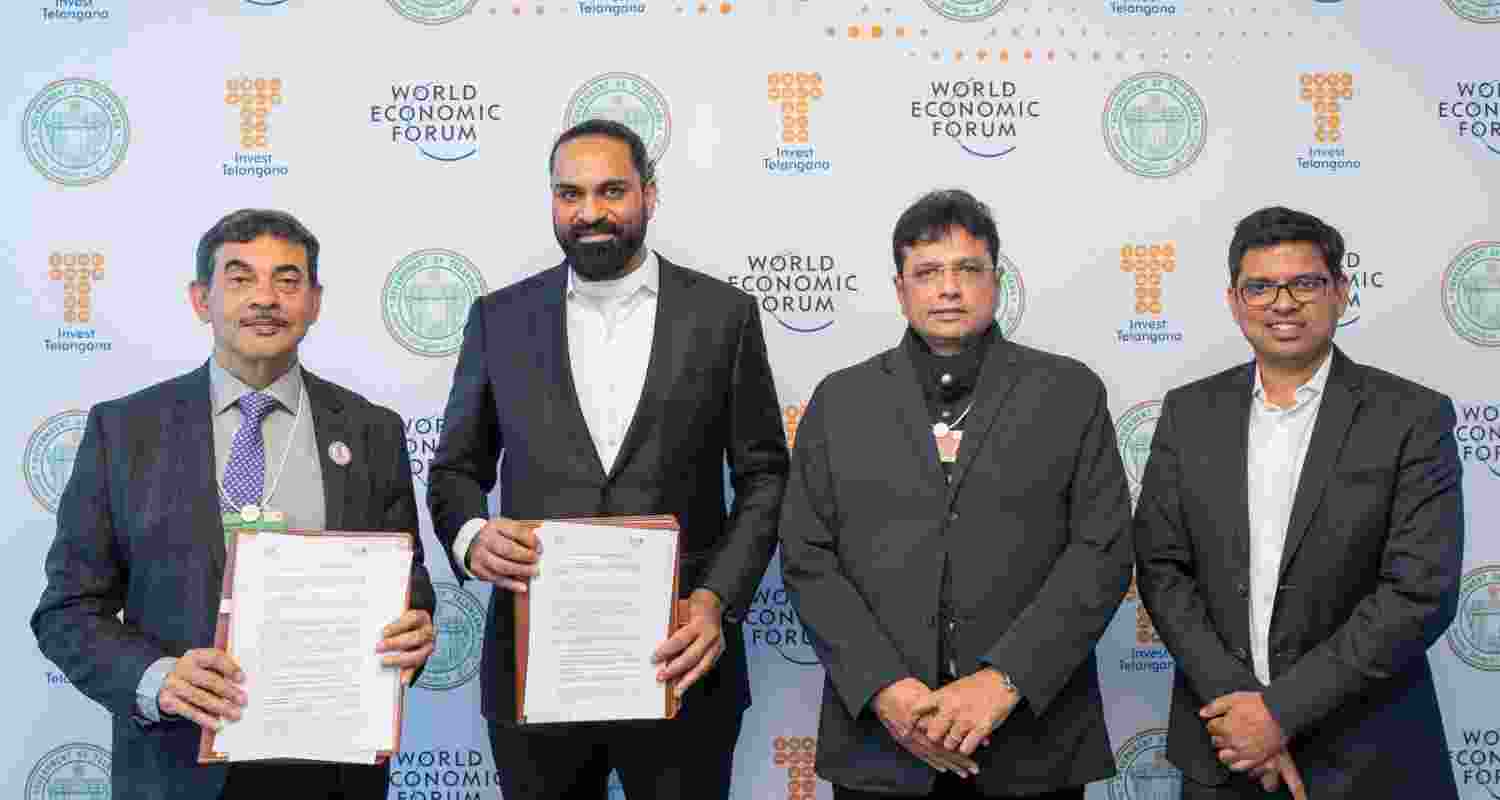 Telangana signs MoUs worth ₹15,000 Cr in Davos