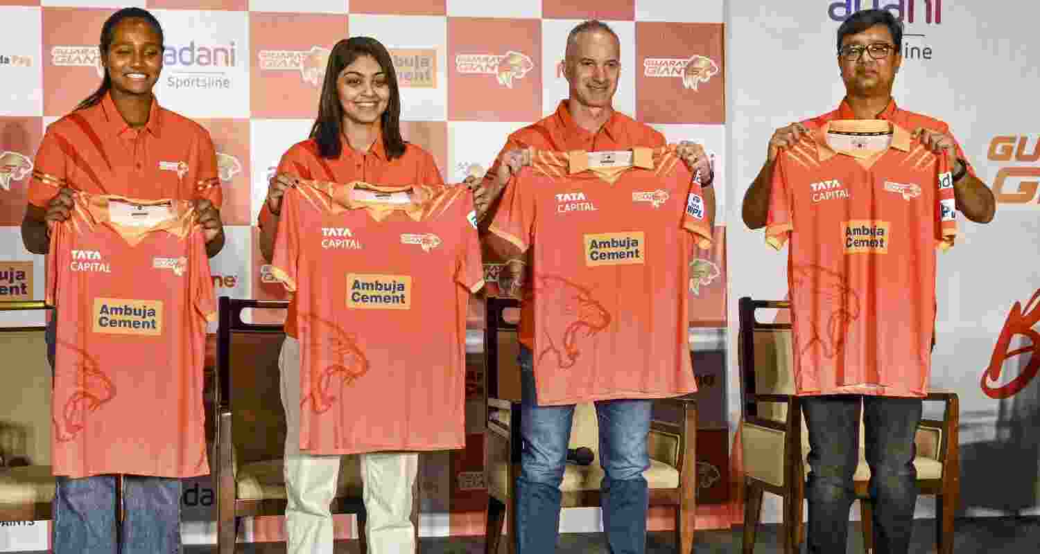 Gujarat Giants unveil official jersey as WPL 2025 approaches.