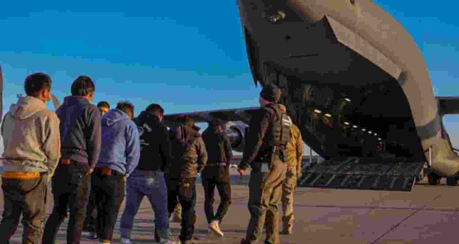 US crackdown: 119 deported Indians return home.