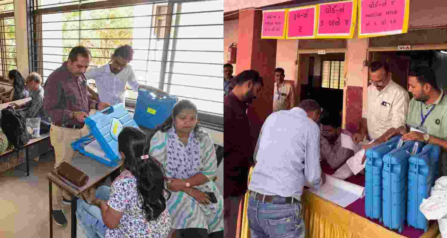 BJP secures 215 seats unopposed before Gujarat local body polls.