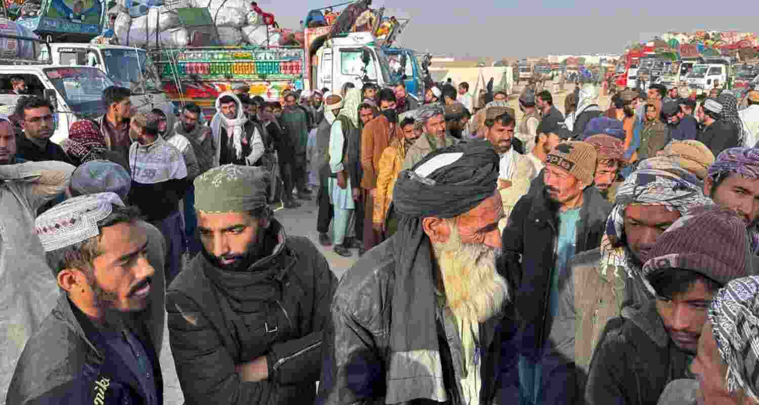 Crackdown in Pakistan forces Afghan refugees out.