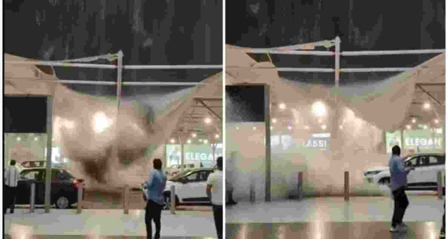 Rainstorm Rips T1 Canopy No Major Damage Found.