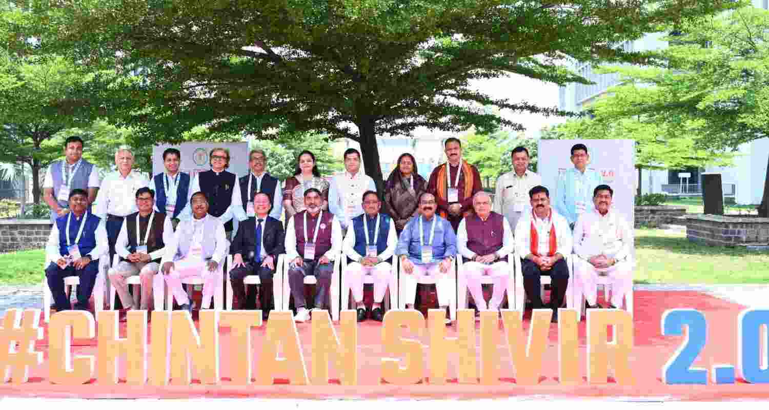 CM Vishnu Deo Sai leads Chintan Shivir at IIM Raipur.
