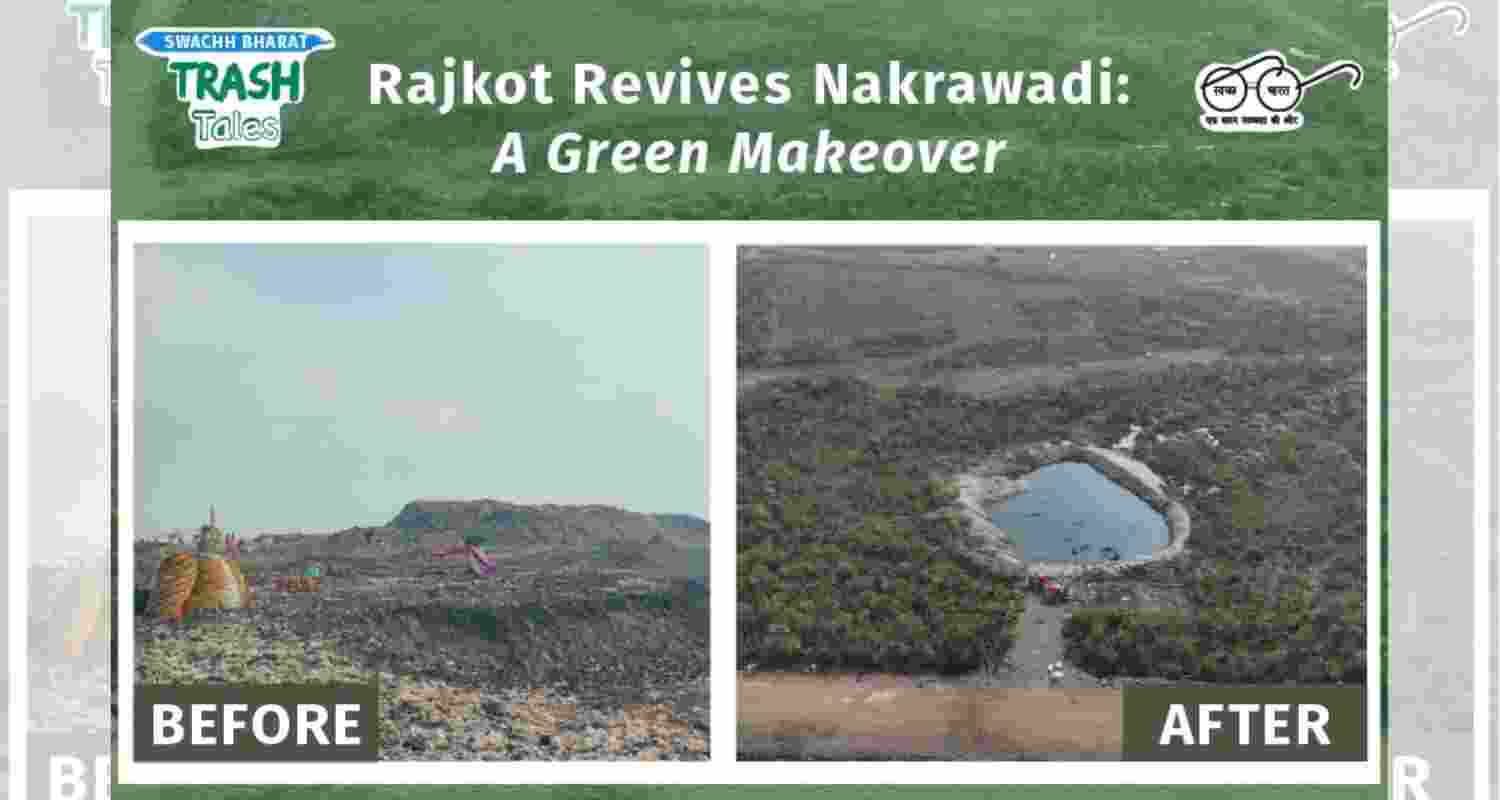 Rajkot Dumpsite Reborn as Thriving Eco Forest. Image PIB.