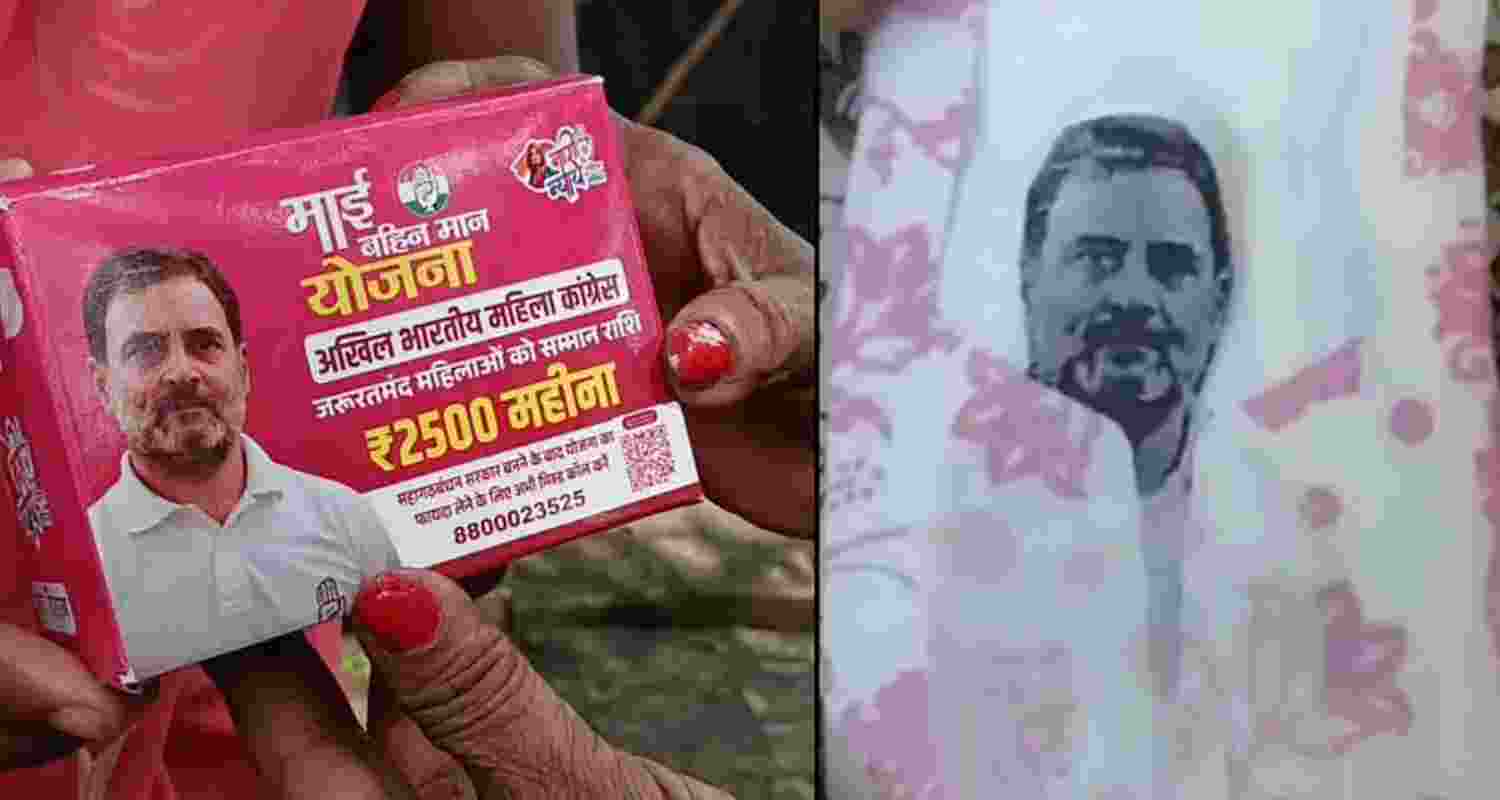 Congress protests fake image tied to hygiene drive.