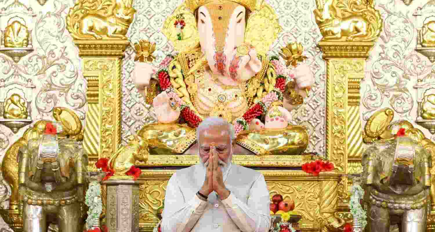 Lalbaugcha Raja unveiled as PM Modi greets on Ganesh Chaturthi. File Photo.