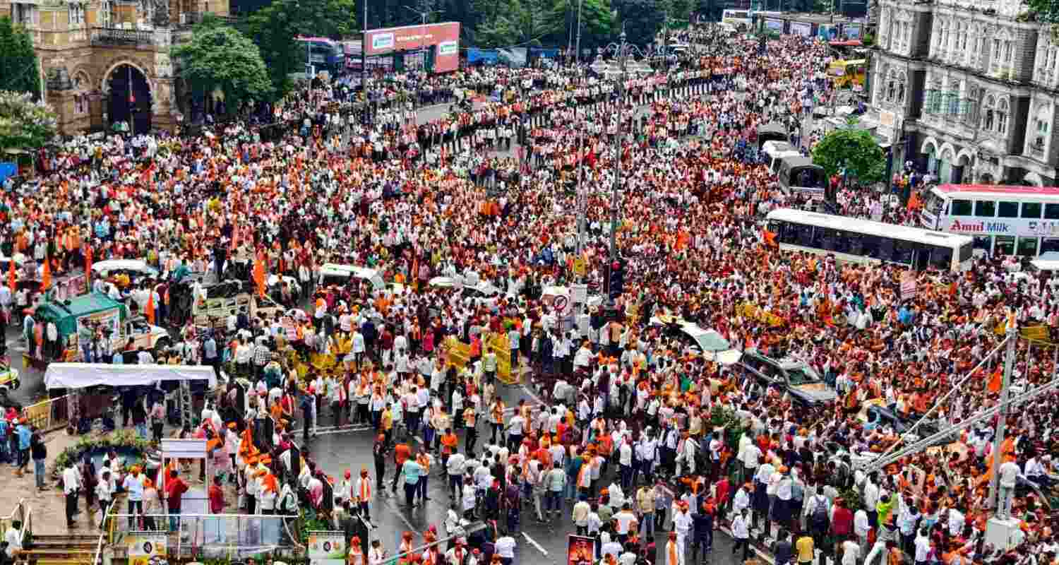 Manoj Jarange Patil warns 5 crore Marathas may march to Mumbai.
