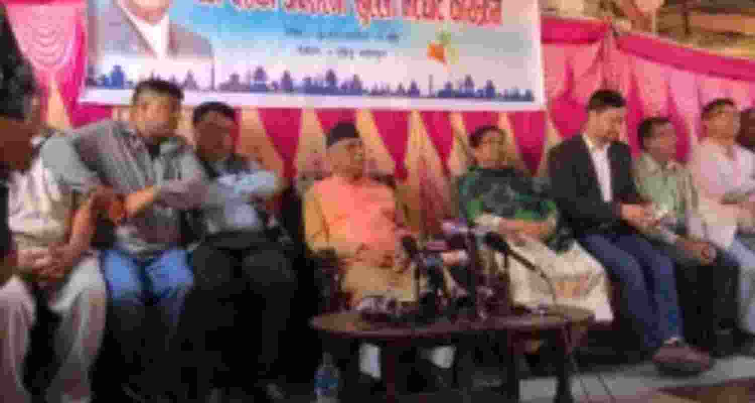 KP Sharma Oli returns to public stage after resignation.