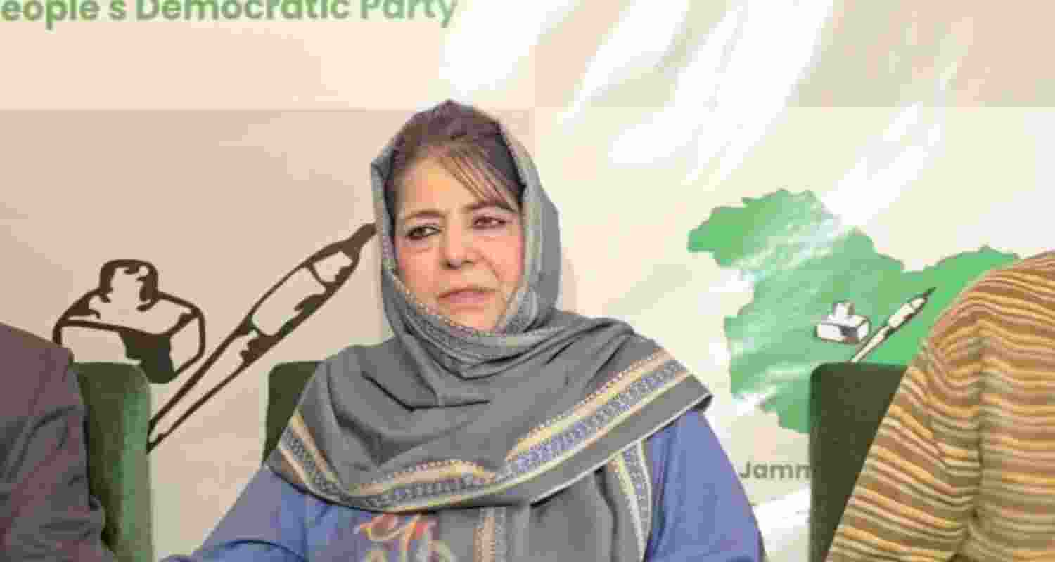 PDP chief Mehbooba Mufti.