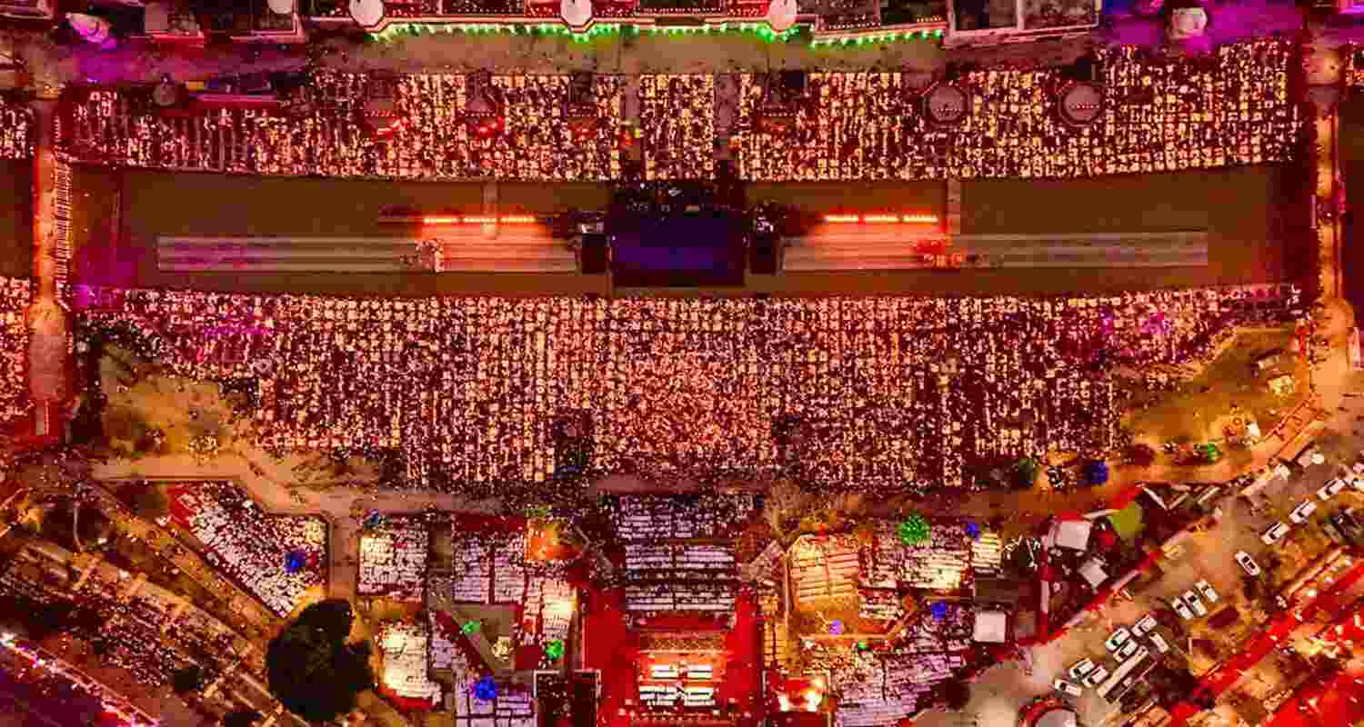 Ayodhya dazzles with 26 lakh lamps in record-breaking Deepotsav.