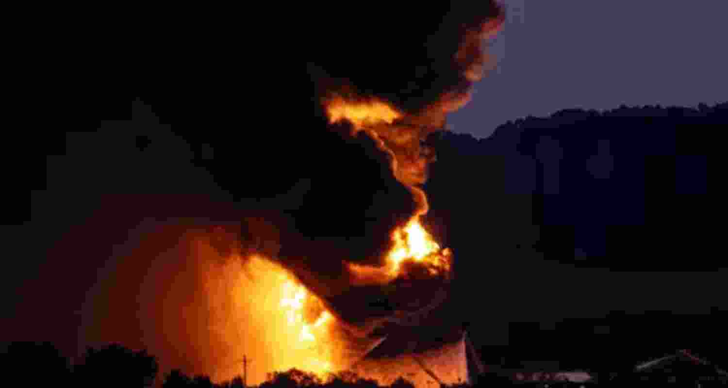 UPS cargo plane bursts into flames at Louisville airport.