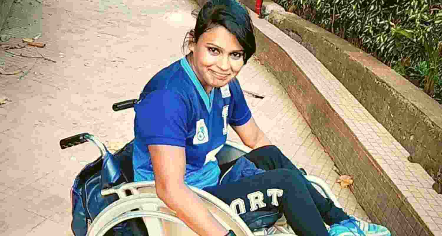 Indian wheelchair basketball team captain Geeta Chavan.