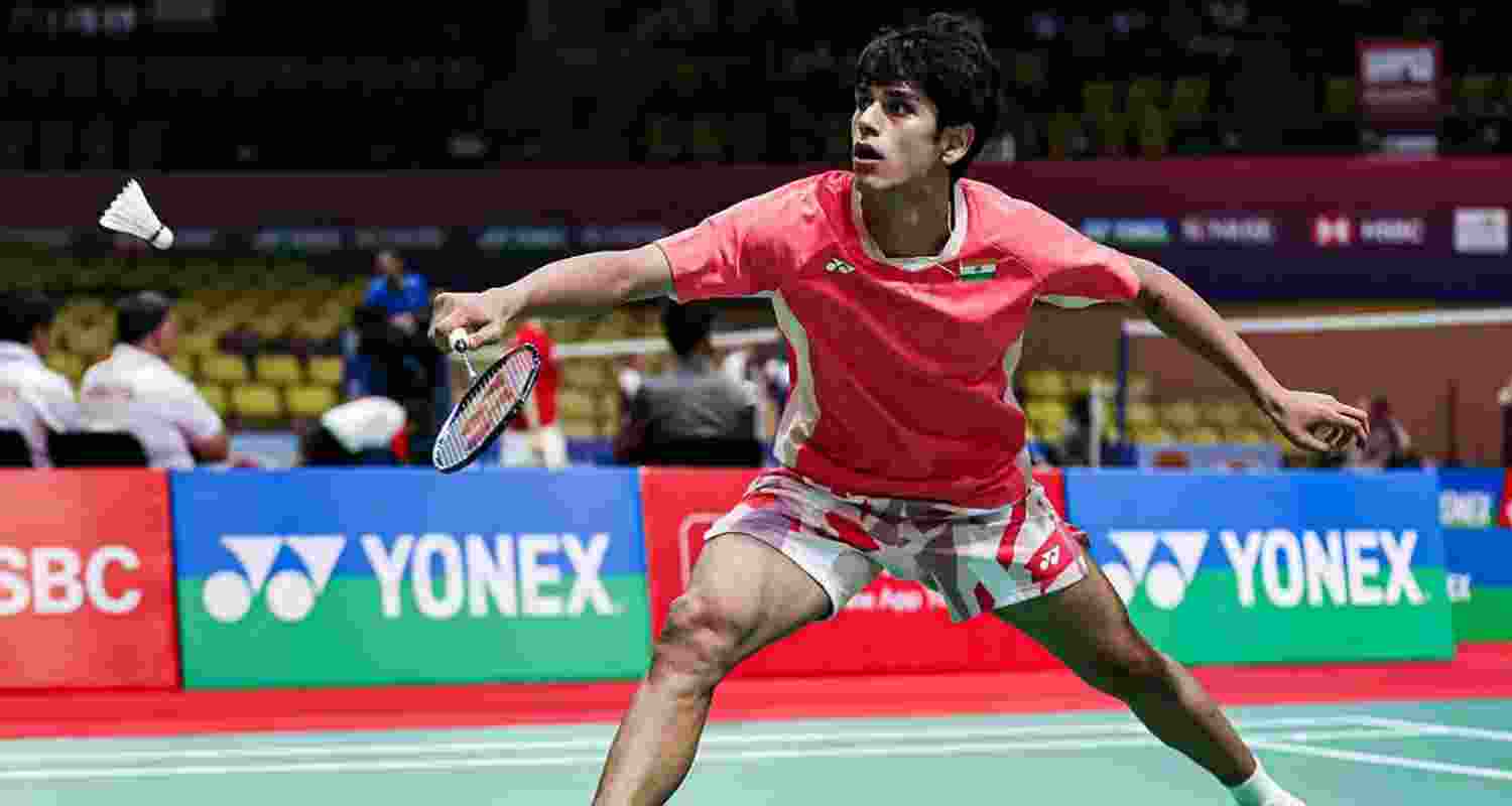 Indian badminton player Rounak Chouhan.