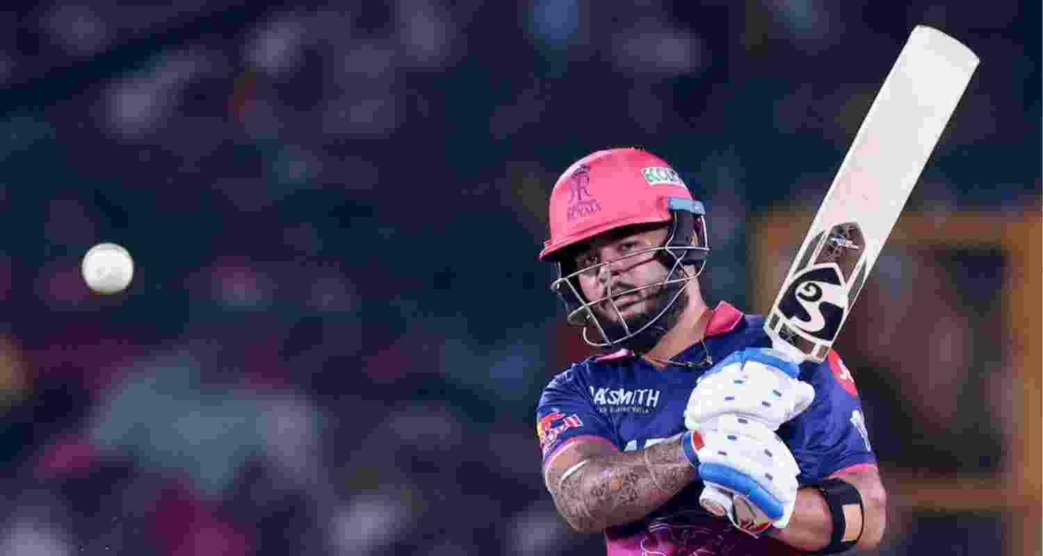 Indian cricketer and Rajasthan Royals captain Riyan Parag.