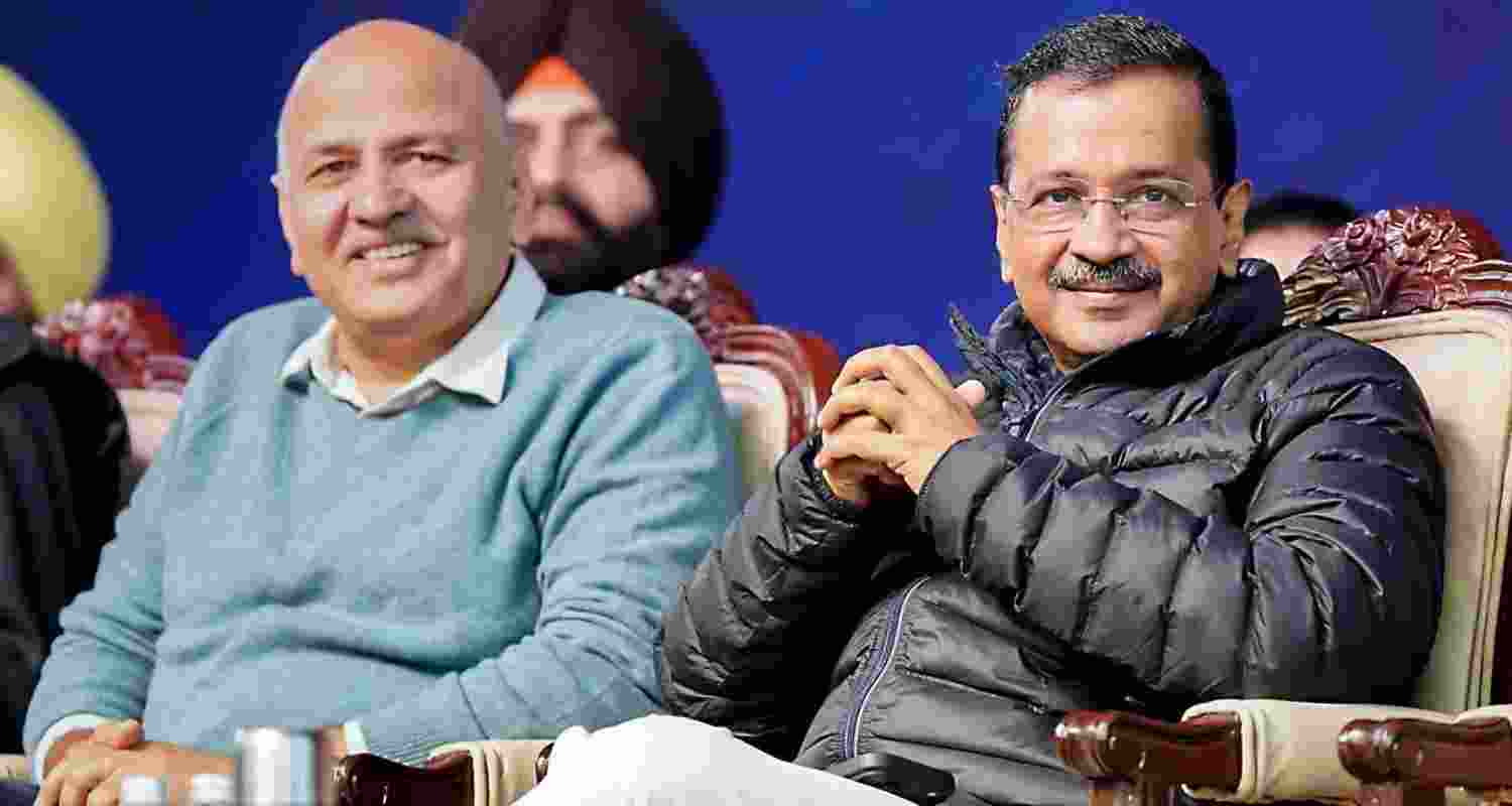 Manish Sisodia and Arvind Kejriwal. 