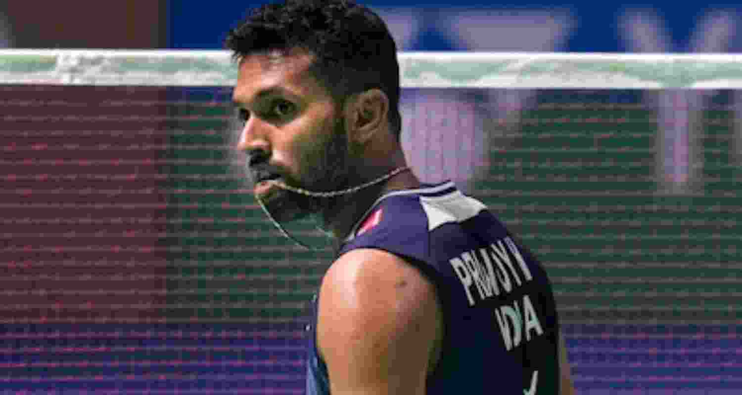 Indian badminton player HS Prannoy.