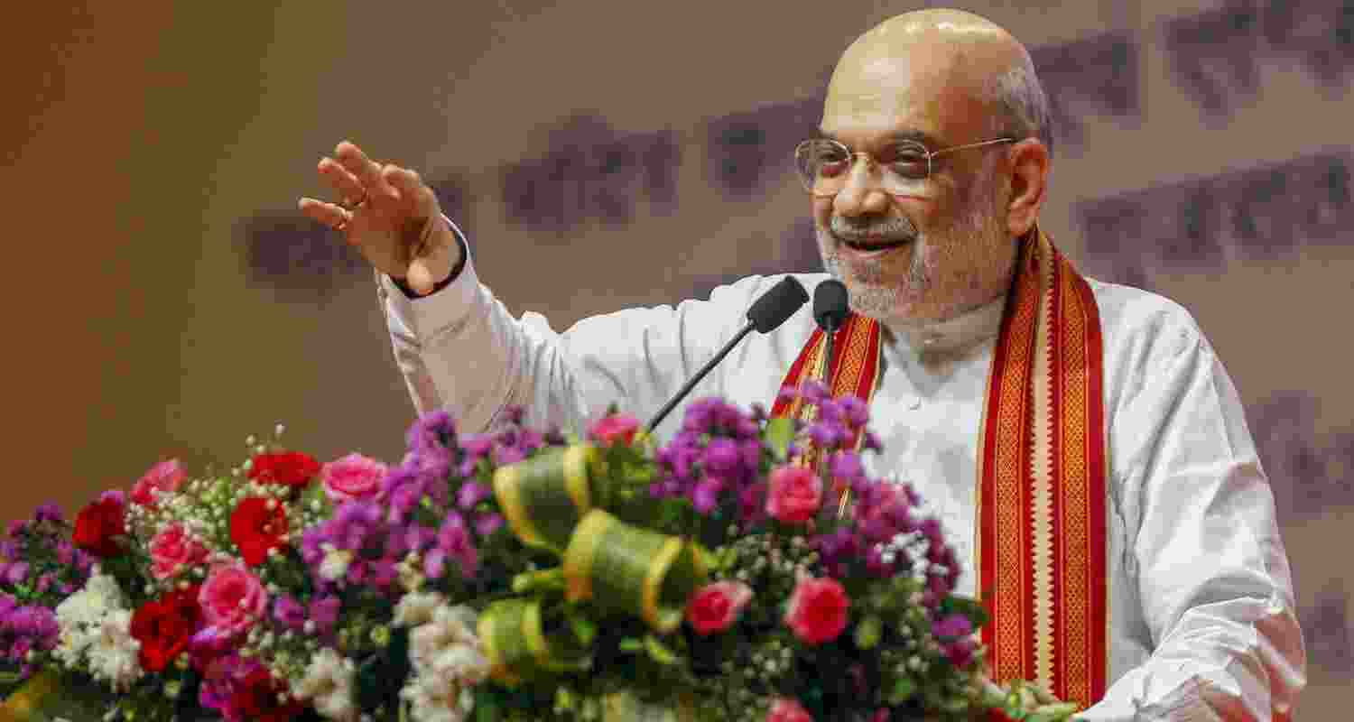 HM Shah calls Hindi a companion language at Gandhinagar event.