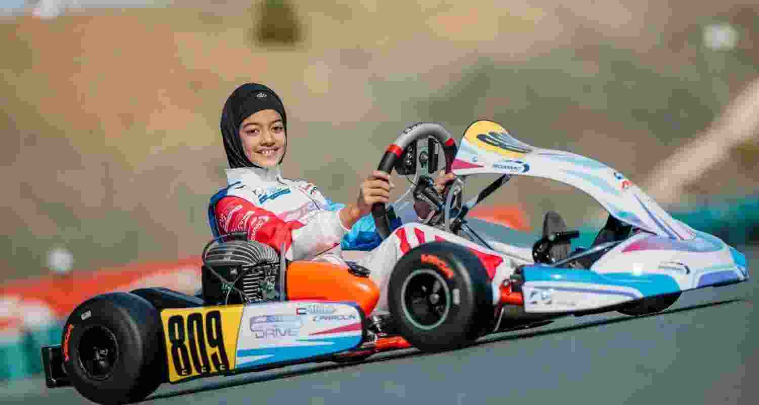India's 11-year-old racing sensation Atiqa Mir.