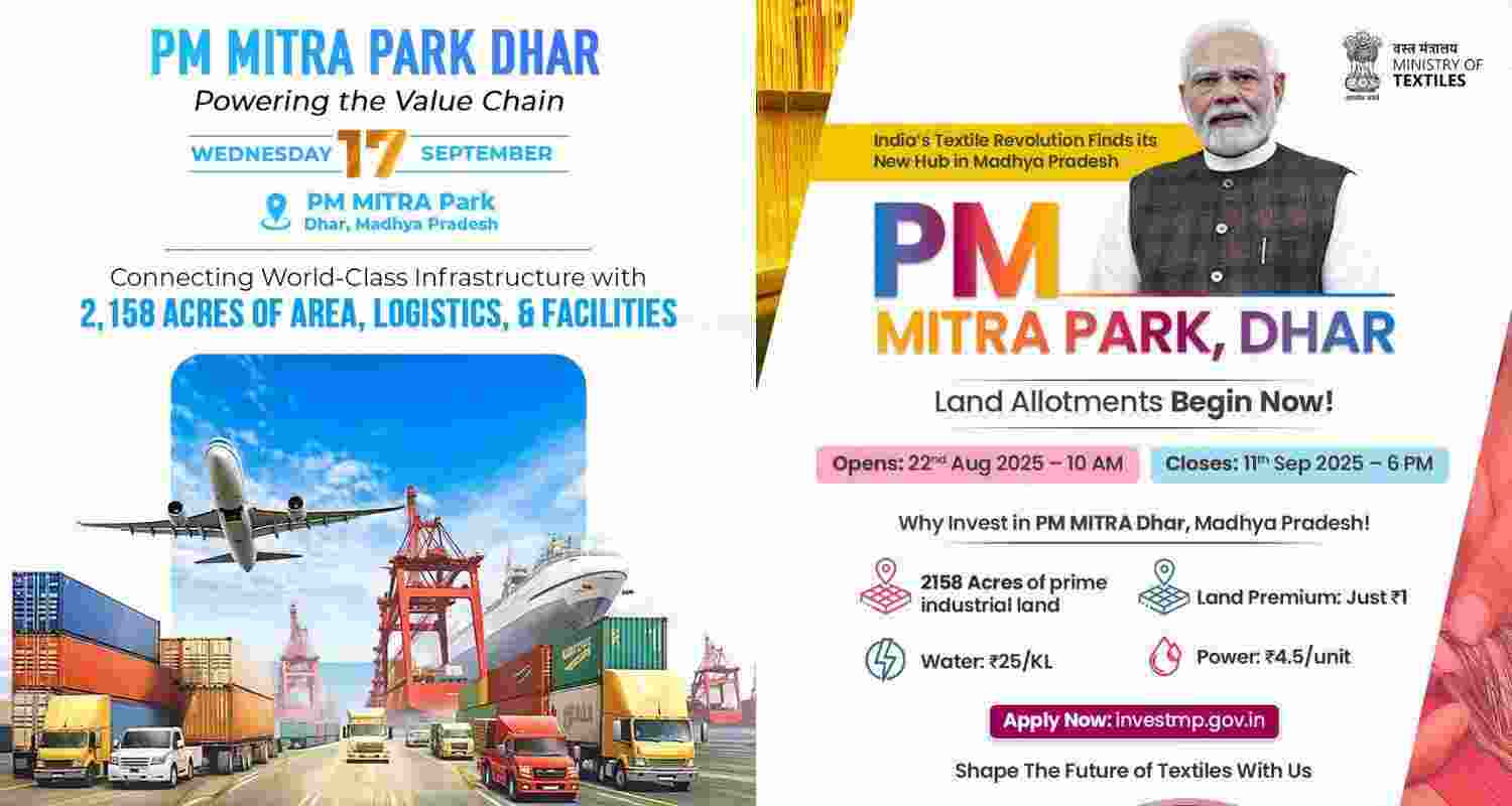 PM Modi to launch PM Mitra Park and health campaign in MP.