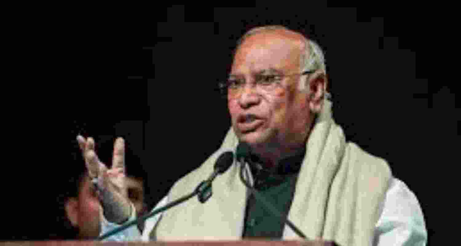 Congress president Mallikarjun Kharge.