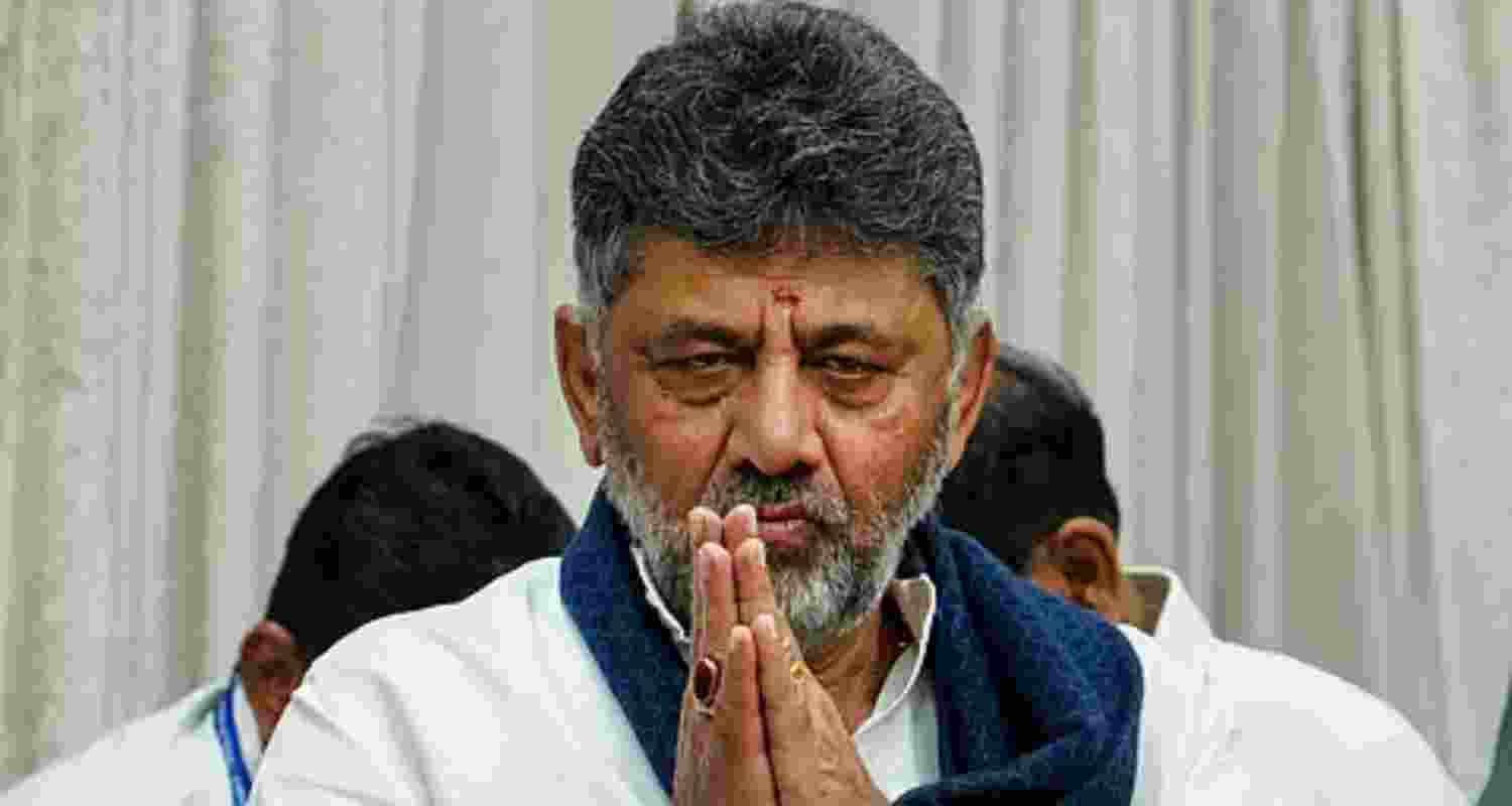 Karnataka Deputy Chief Minister and senior Congress leader D K Shivakumar. 